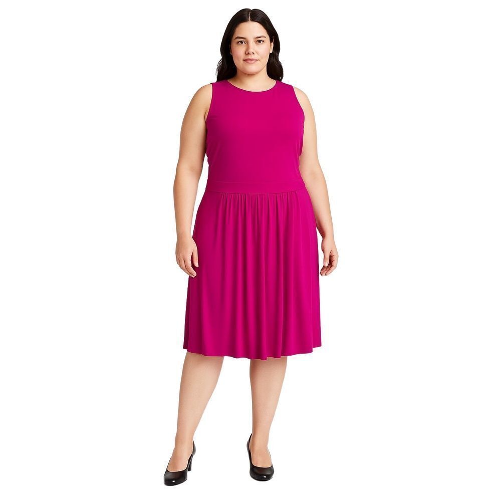 Ralph Lauren LRL Black Label Womens Dress Pink A-line Sleeveless Knee-Length 14